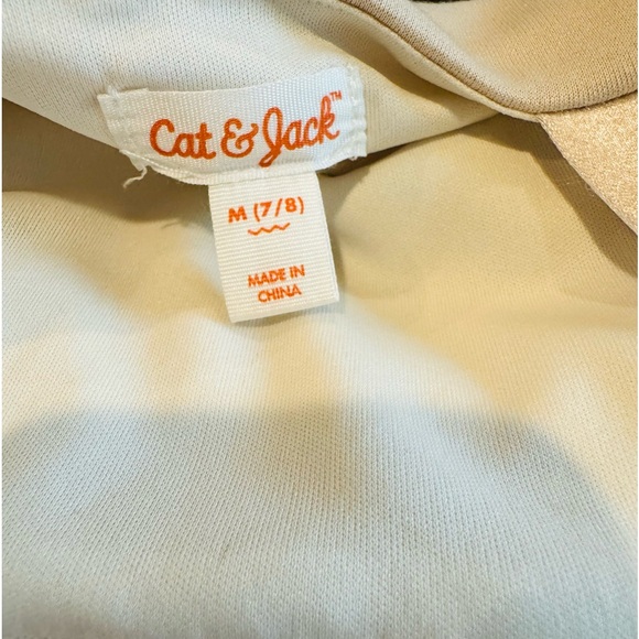 Cat & Jack champagne sequin, glitter sleeveless dress with toule. - Picture 9 of 9